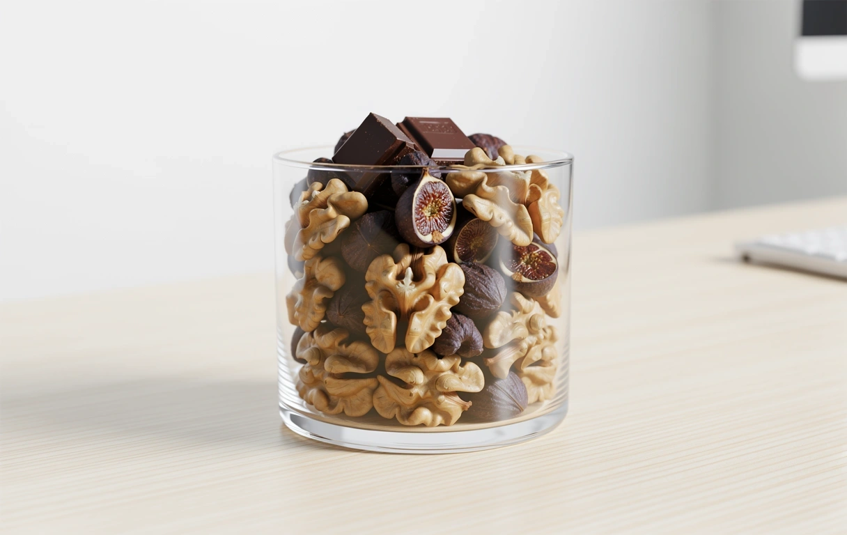 Zdrava užina na radnom stolu